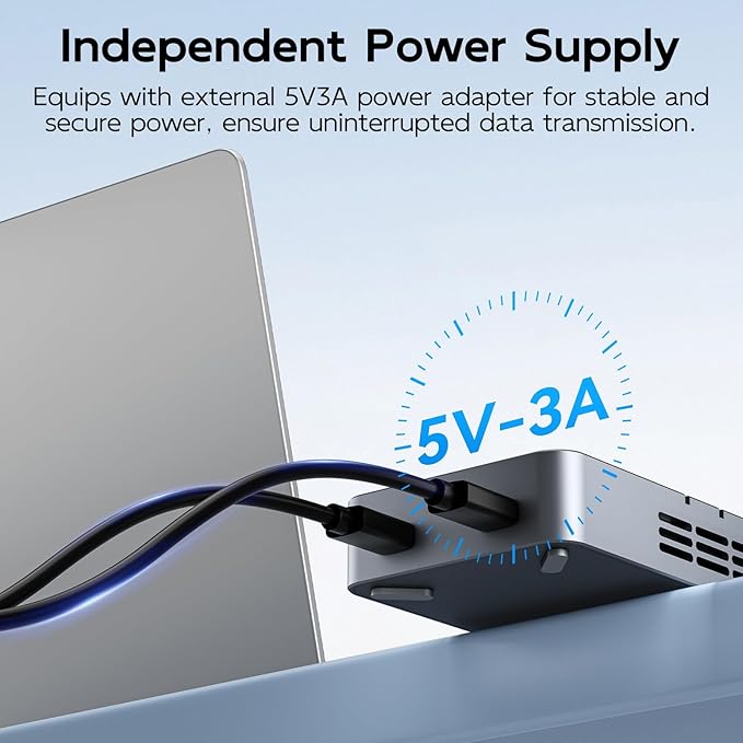 MAIWO Dual Bay RAID Enclosure for M.2 NVMe SATA SSD with Clone RAID 0 RAID 1, USB C 3.2 GEN2x2 20Gbps, M.2 SSD Cloner Duplicator with Cooling Fan, Dual Data Cables, 5V 3A Power Adapter, Aluminum