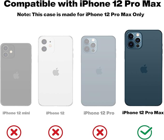 OTOFLY Compatible with iPhone 12 Pro Max Case,[Military Grade Drop Protection] [Anti-Scratch Microfiber Lining] Silicone Shockproof Protective Phone Case Slim Thin Cover 6.5 inch, Pine Green