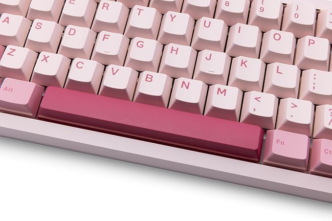 KEEBMONKEY WOBKEY Zen 65 65% Quick Release Wireless Mechanical Keyboard with RGB, CNC Aluminum Case, Hot-Swappable, VIA Support, BT/2.4G/USB-C Gaming Keyboard for Mac/Windows (Ultra Pink Gold)
