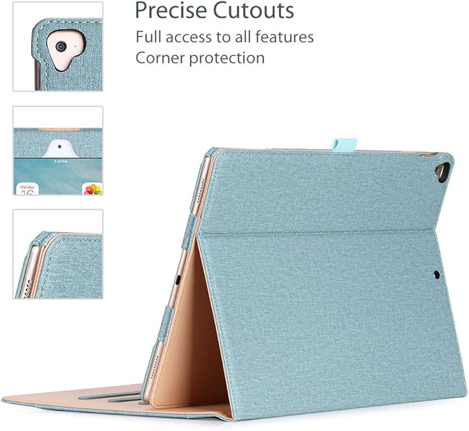 ProCase for iPad Pro 12.9 2017/2015 Case (1st & 2nd Generation), Stand Folio Case Cover for iPad Pro 12.9 Inch (Old Model 2017/2015), with Multiple Viewing Angles, Pencil Holder -Teal