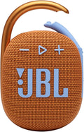 JBL Clip 4, Orange - Portable Bluetooth 5.1 Speaker - Up to 10 Hours of Play - Waterproof & Dust Resistant - Includes Noise & Echo-Canceling Speakerphone