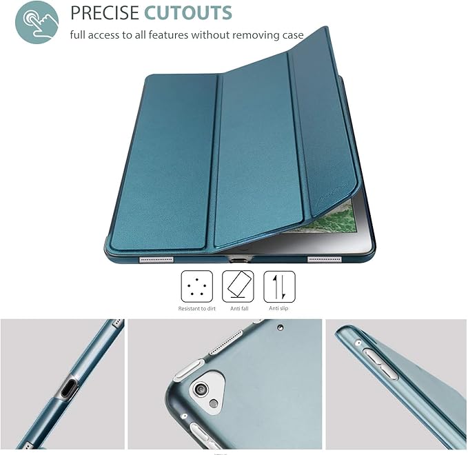 ProCase Smart Case for iPad Pro 12.9 Inch 1st and 2nd Generation (2015 and 2017 Model), Stand Cover Support Auto Sleep/Wake -Teal