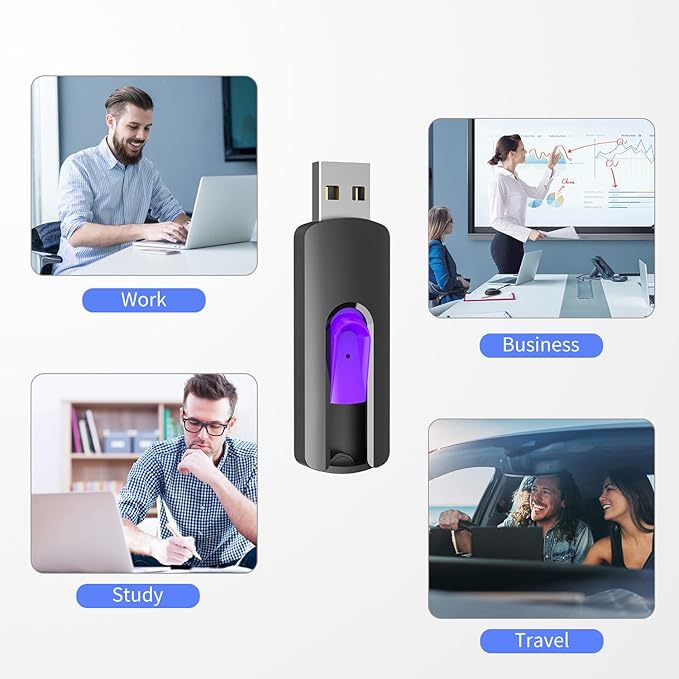 RAOYI 5 Pack 32GB USB Flash Drive, USB 2.0 Memory Stick Thumb Drives Jump Drive Pen Drive for PC Laptop Computer - 32G Multipack