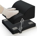 Removable & Washable Foot Rest for Under Desk, 2-Tier Adjustable Foot Stool for Office and Home, Ergonomic Footrest for Seating Comfort at Work/Study (Machine Washable Cover-Black)