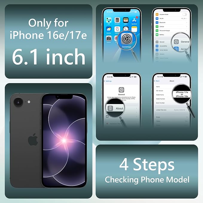 FireNova Magnetic for iPhone 17e Case/iPhone 16e Case, Compatible with MagSafe, [Silicone Camera Protection] Microfiber Lining Phone Case, 6.1", Alpine Green
