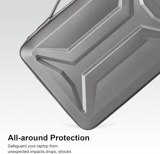 DOMISO 18 Inch Laptop Hard Case, Waterproof Shockproof Hard Shell Protective Laptop Sleeve with Handle for 18 Inch ASUS ROG Strix SCAR 18 G18 2025/2024/2023 Gaming Laptop,Silver