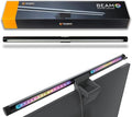 Beam RGB Monitor Light Bar | LED Monitor Lamp for Computer & Desk | Adjustable Backlight & Front White Light | Eye Caring Screen | Touch Control, USB Powered | Space Saving Clamp | Matte Black