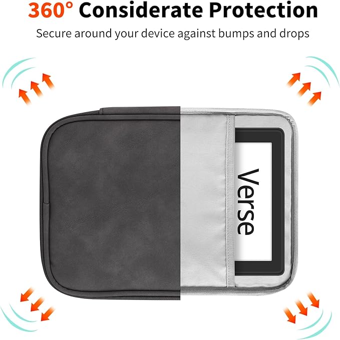 HoYiXi Universal Sleeve Bag for 7-8 inch Tablet Fire HD 8/Fire HD 8 Plus Compatible iPad mini (6th Gen) 8.3" 2021, iPad mini 5/4/3/2/1, Tab A8, 7"-8" inch Android Tablet Sleeve Case -Grey