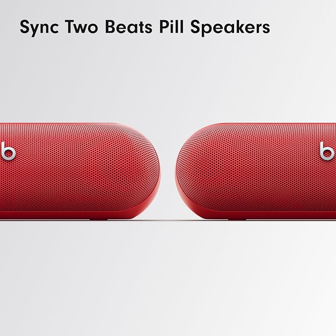 Beats Pill - Wireless Bluetooth Speaker with AppleCare+ (2 Years) - Statement Red