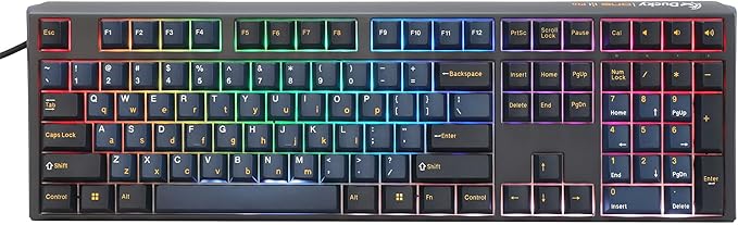 Ducky One 3 Pro Nazca 8K Hotswap RGB Triple Shot PBT Mechanical Keyboard - Cherry MX2A Speed Silver