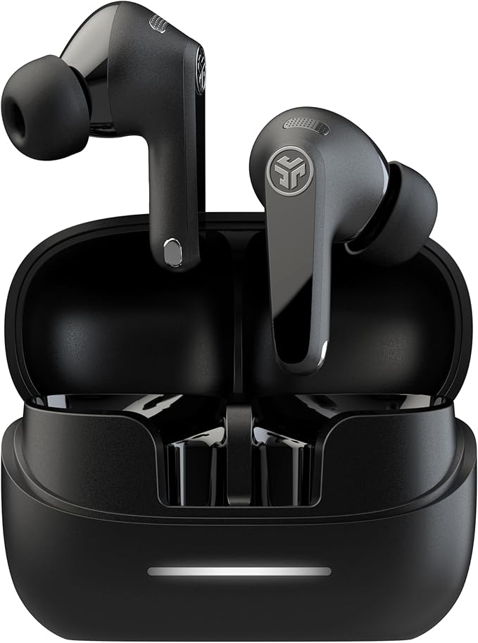 JLab, JBuds Pods ANC, True Wireless Earbuds, Active Noise Cancelling, Bluetooth Multipoint, Black