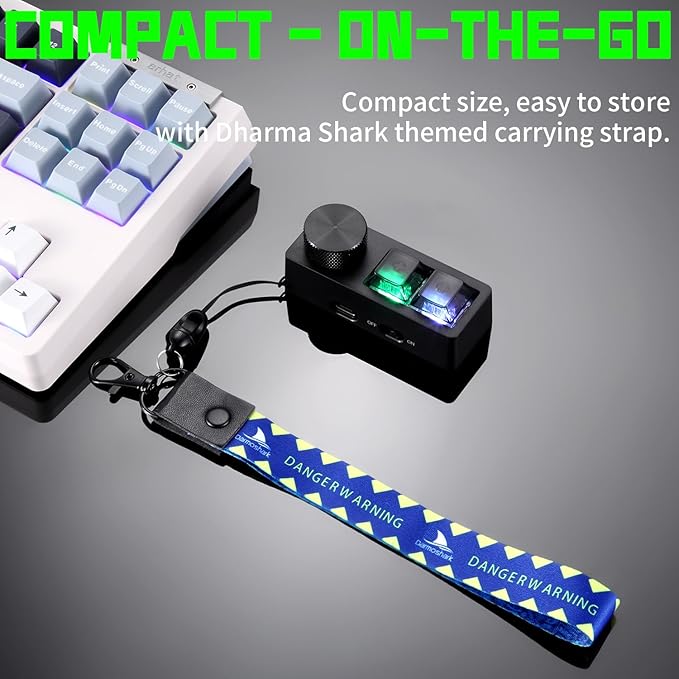 Darmoshark K2PRO OSU Hot Swap Game Keyboards Wireless RGB Mechanical Keypad with 2 Fully Programmable Keys,Computer Mouse for Laptop,PC,Linux,Mac,Windows(White)