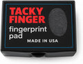 Inkless Fingerprint Pad – Black (1-Pack), Quick-Dry No-Mess Thumbprint Ink Pad for Notary Public and ID Verification, Non-Toxic & Reusable