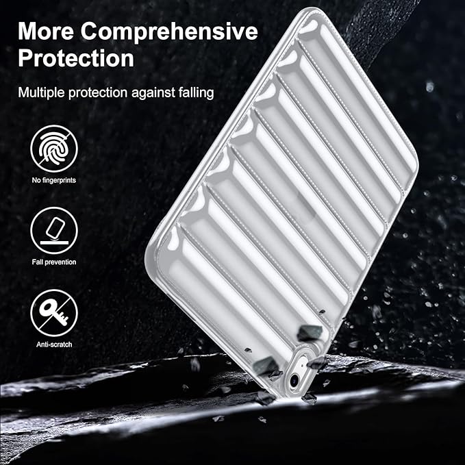for iPad (A16) 11th Generation Case 11 inch 2025/iPad 10th Generation 10.9 inch (2022) Shockproof Soft TPU Back Cover Silicone Bumper Anti-Yellowing Lightweight Protective Clear Shell, Clear