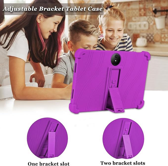 ATOOZ for TCL NXTPAPER 11 Plus Tablet Case 2025 (9649X) with PC Stand Soft Silicone Kids Case for TCL NXTPAPER 11 Plus 11.5 Inch (Purple)