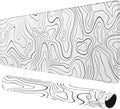 Rcege Large Mouse Pad for Desk - Gaming Mouse Pad with Stitched Edges, Anti-Slip Base for Keyboard and Mouse(Line White, 31.5L x 15.8W inches)
