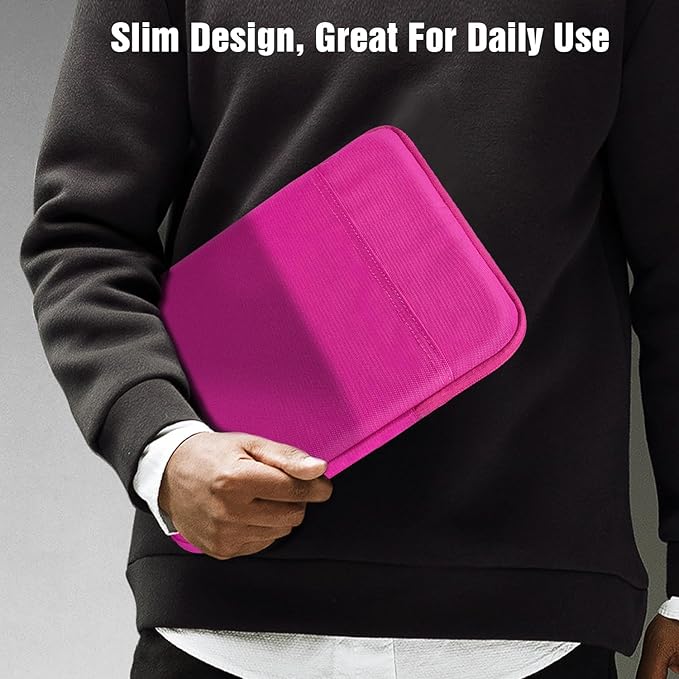 TiMOVO 9-11" Tablet Sleeve Bag for iPad 11-inch A16 2025, iPad 10.9"/10.2"| Air 11 Inch/5th/4th Gen. 10.9", Galaxy Tab A9+/A11Plus 11", Protective Bag Fit Smart Keyboard, Plum