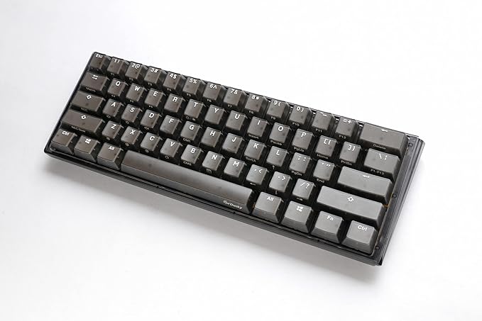 Ducky One 3 Mini Aura 60% Mechanical Keyboard: Quack Mechanics Dampening, Hot-Swappable Cherry MX Red Switches, High-Density PBT Tripleshot Keycaps, RGB, US, Black