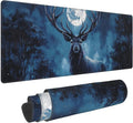 Deer Moon Mouse Pad Extended Large Gaming Mouse Pad XL Stitched Edges for Gamer Home Office 31.5 X 11.8 Inch