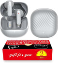 2 Pack ANC Wireless Earbuds with Big Bass Durable, Lightweight Design for Noisy Factories, Gym, and Travel, Includes 3-Size Tips for Secure Fit
