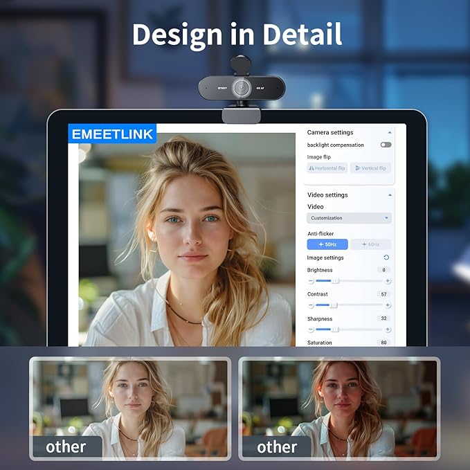 EMEET NOVA 4K PDAF Autofocus and C960 4K Autofocus TOF Webcams