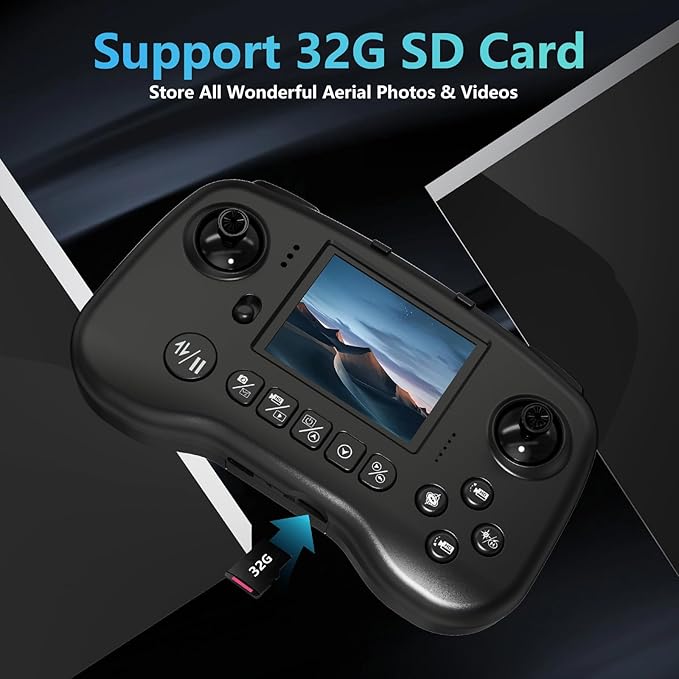 TTROARDS Drone with 4k Camera for Adults, Drone with LCD Screen 2.8 Inch, 32G SD Card, Professional Brushless Motor 270° Obstacle Avoidance, Foldable Remote Control Mini Quadcopter for Beginners