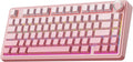 EPOMAKER X Aula F75 75% Wireless Gaming Keyboard, BT/2.4GHz/USB-C, Hot Swappable Creamy Mechanical Keyboard with 5-Layer Padding&Knob, NKRO, RGB (Pink)