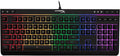 HyperX Alloy Core RGB – Membrane Gaming Keyboard, Comfortable Quiet Silent Keys with RGB LED Lighting Effects, Spill Resistant, Dedicated Media Keys, Compatible with Windows 10/8.1/8/7 – Black