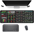 Stock Market Invest Day Trader Trading Mouse Pad Chart Patterns Cheat Sheet,Large Computer Mouse Pad Desk Pad with Stitched Edges Desk Mat Accessories 31.5x11.8 Inch