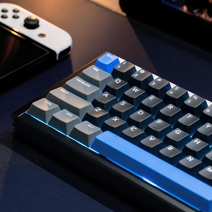 IQUNIX EZ60 Gaming Keyboard, 60% RGB Mechanical Keyboard, 61 Keys with Star Trail Magnetic Switches, Rapid Trigger, Adjustable Actuation, Double Shot PBT Keycaps, for Win/Mac Laptop PC