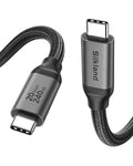 Silkland USB C Monitor Display Cable 6.6FT [4K@144Hz/60Hz 8K@30Hz], USB C 3.2 Gen 2x2 Video Cable, 20Gbps Data Transfer, 240W PD Fast Charge, Compatible with iPhone 16, MacBook Pro, iPad
