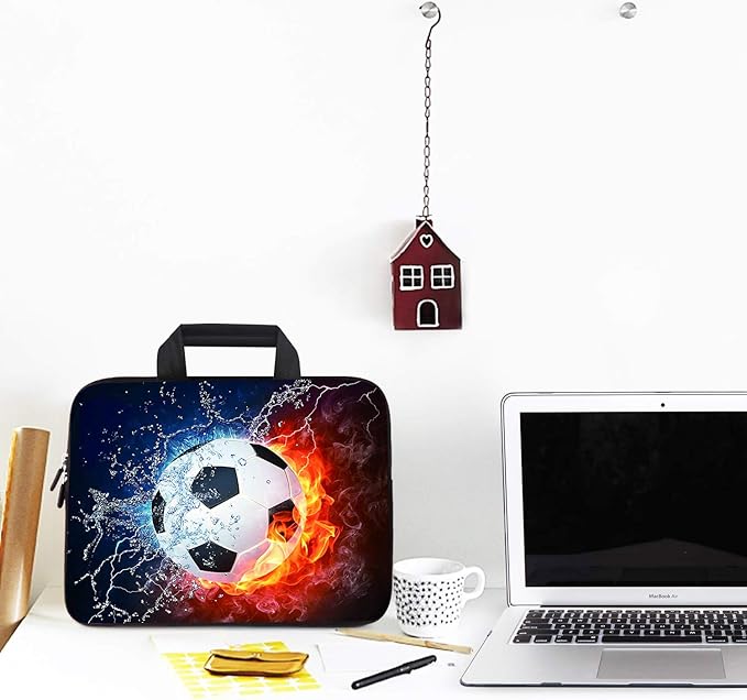 AMARY 11.6" 12 inch Laptop case Neoprene Notebook Carrying Pouch Chromebook Bags Laptop Sleeve Ultrabook Case Tablet Cover Fit Apple MacBook Air HP DELL Lenovo Asus Samsung (Soccer)