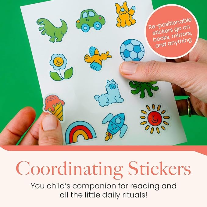 VoiceGift Play, Screen-Free Audio Recorder for Kids | Back to School Story Book Player with Fun Matching Stickers, Voice Notes, Student Aid & Routines for Child Connection, Busy Books for Toddlers