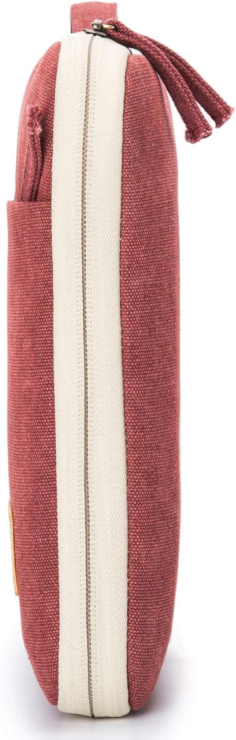 Kinmac 360° Heavy Duty Protective Laptop Computer Sleeve case Bag Cover with Handle for MacBook Pro 14 inch,14 inch-14.4 inch HP Lenovo Dell ASUS Acer Laptop (Wine Red)