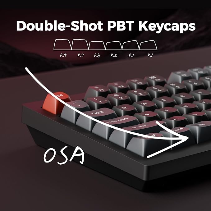 Keychron V5 Ultra 96% Wireless Mechanical Keyboard with 8000Hz Polling Rate & NKRO, Hot-Swappable RGB, Banana Switches, 97 Keys, 2.4GHz/Bluetooth/Wired, OSA PBT Keycaps, for Mac/Win/Linux- Black