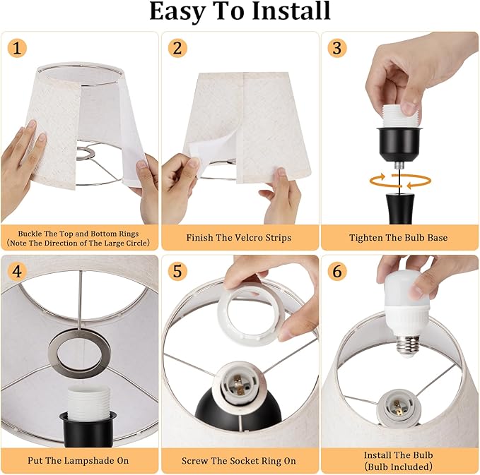 Seealle Touch Table Lamp for Bedroom, 3-Way Dimmable Small Bedside Lamps for Night Stands with Wires, Gold Desk Lamp for Kids Room, Office, Living Room, End Table(LED Bulb Included)