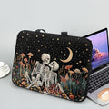 Starry Night Laptop Sleeve Bag with Handle Computer Protective Soft Cover Case for Women Men Skeleton Floral Compatible Sleeve Bag Laptop Carrying Case, 13 Inch