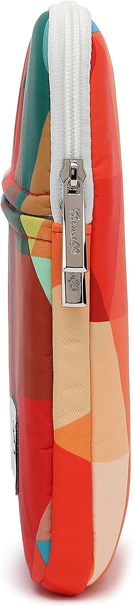 Canvaslife Rainbow Peacock Pattern 13 inch Canvas Laptop Sleeve with Pocket 13 inch 13.3 inch Laptop 13 case13 Sleeve