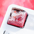 Manta Ray Artisan Keycap Pink Ocean Coral R1 SA Profile Custom Sea Creatures Keycaps 1U ESC Handmade Gaming Resin Key Cap Cherry MX Switch Compatible Mechanical Keyboard Manta Ray Lover Gift