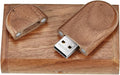 USB Flash Drive, 8GB Wooden USB2.0 High Speed USB Thumb Drives Memory Stick Pen Date Storage Stick Pendrive (Walunt Ellipse)