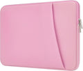 Laptop Sleeve Case with Zipper Accessory Pocket Compatible with 15.6 inches HP Dell Lenovo Asus Padded Computer Pouch Cover Shockproof Protective for 15.6” Laptop/Chromebook/Tablet,Pink
