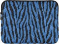 Laptop Case Sleeve, Blue Tiger Black Animal Print Shockproof Protective Computer Carrying Cover, Briefcase Handbags 15-16 inch Laptop Sleeve Bag