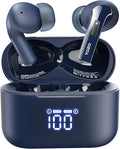 TOZO T20 Wireless Earbuds Bluetooth Headphones 48.5 Hrs Playtime with LED Digital Display, IPX8 Waterproof, Dual Mic Call Noise Cancelling 10mm Broad Range Speakers, New Version