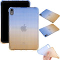 for iPad (A16) 11th Generation 11" 2025 & iPad 10th Generation Case 10.9 inch 2022, Lightweight Thin Translucent Soft TPU Back Shockproof Matte Clear Silicone Gradient Shell, Blue & Yellow