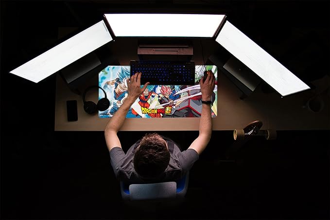 Grupo Erik XXL Mouse Pad - Dragon Ball Manga Gifts | Gaming Desk Mat 31.5 x 13.8 inches Non-Slip Rubber Mat, Keyboard & Mouse Mat Large | Gaming Gifts Gamer