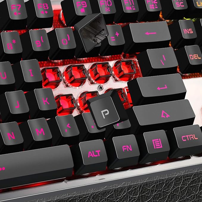 Gaming Keyboard and Mouse Combo, K1 RGB LED Backlit Wired Keyboard with 104 Key Computer PC Gaming Keyboard for PC/Laptop (Black)