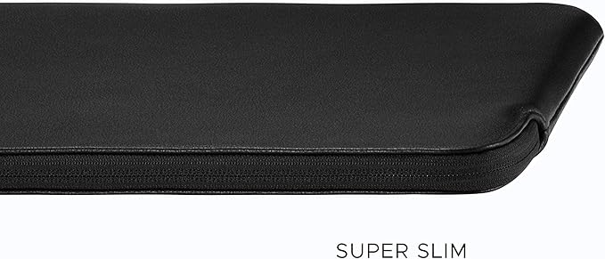 Comfyable Tablet Sleeve Compatible with iPad Air 13 inch M4 2026, iPad Pro 13" M5 with Magic Keyboard & Pencil Holder - PU Leather Bag Slim Protective Cover Case - Black Pebbled