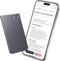 Plaud Note AI Voice Recorder Black with Black Case, App Control, AI Transcribe & Summarize, Support 112 Languages, 64GB Memory, Audio Recorder for Lectures, Meetings, Calls, Non-Pro Version