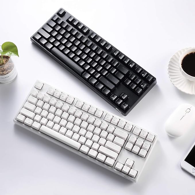 RK ROYAL KLUDGE RK87 Sink87G RGB 80% Mechanical Keyboard, Wireless 2.4G Tenkeyless Mechanical Keyboard with Programmable Software, 87 Keys, Tactile Brown Switches