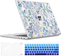 Case Compatible with 13 inch Microsoft Surface Laptop 2025 Copilot+PC (Model 2095), Printed Pattern Plastic Hard Shell Case for Microsoft Surface Laptop 13-inch 2025, Meadow Wildflower